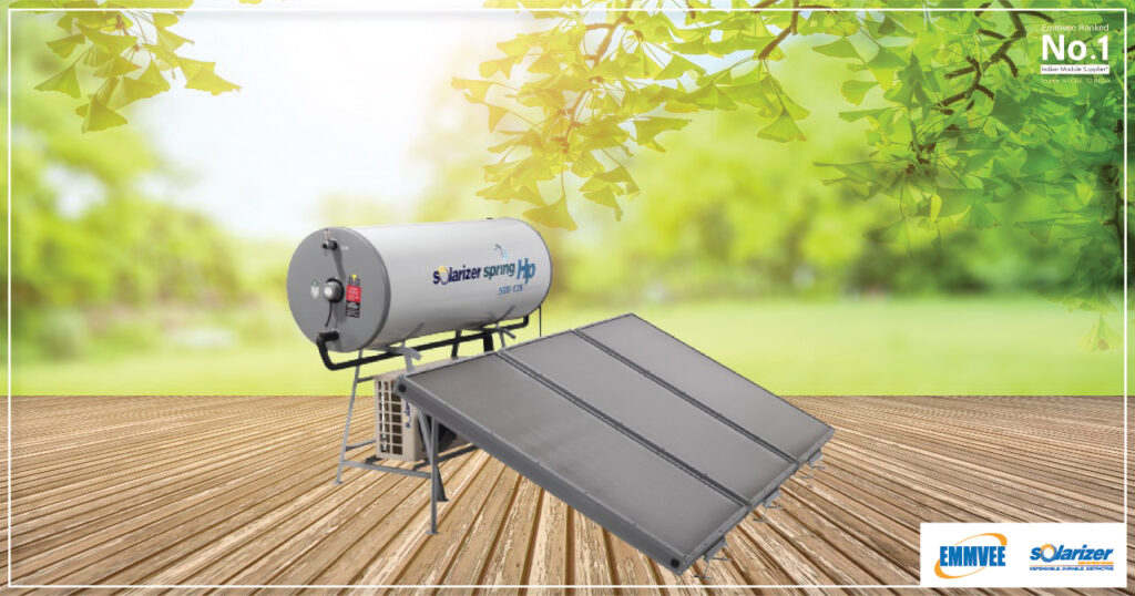 Install solar water heaters at your home for clean & instant hot water
